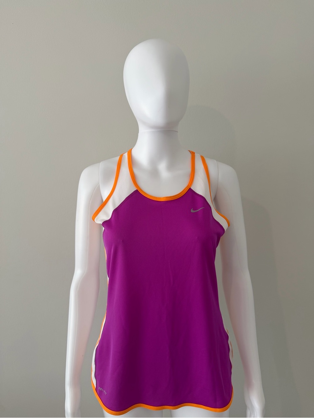 Nike Purple Tank Top with Orange Trim
